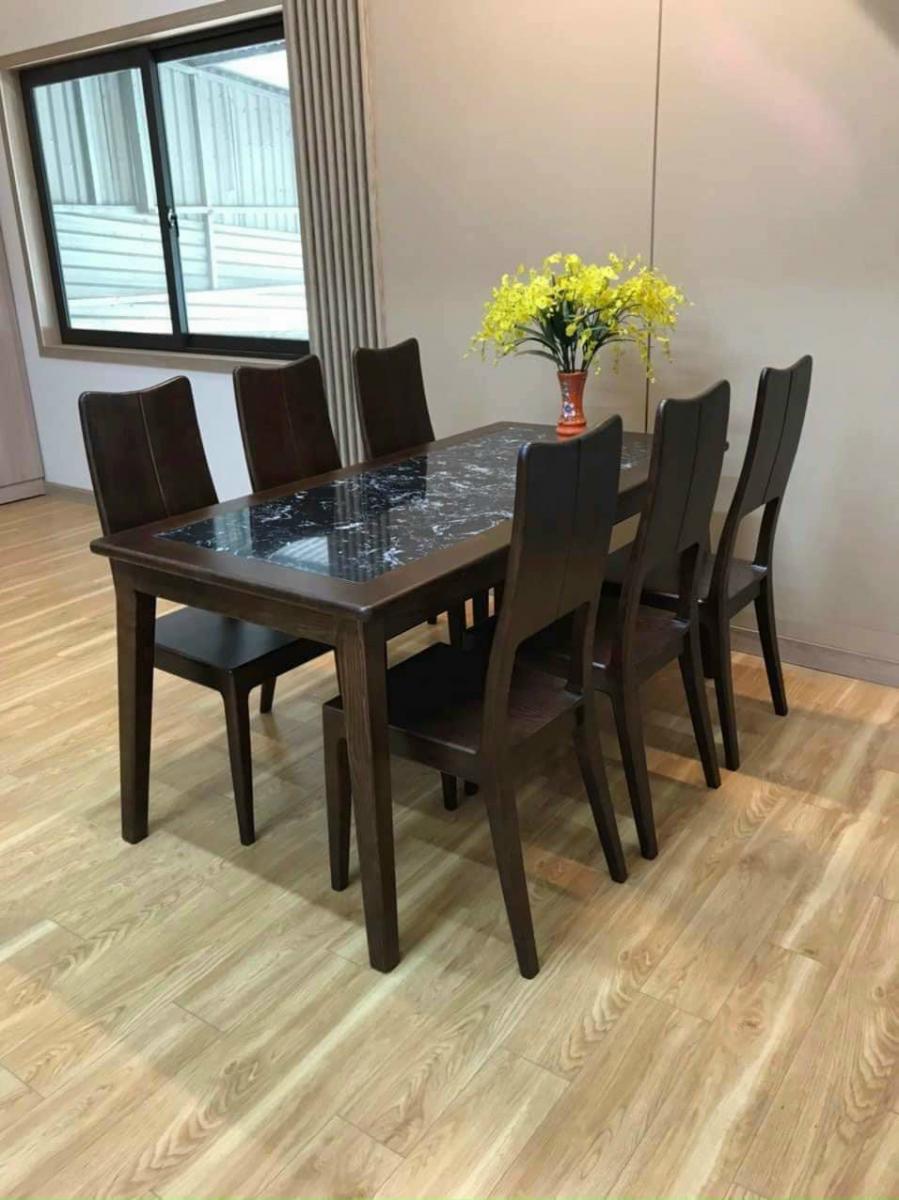 Bộ Bàn Ghế Gỗ Sồi Nga Mẫu 02  Hải Phòng